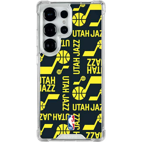 NBA Utah Jazz Blast Galaxy S25 Ultra Clear Case